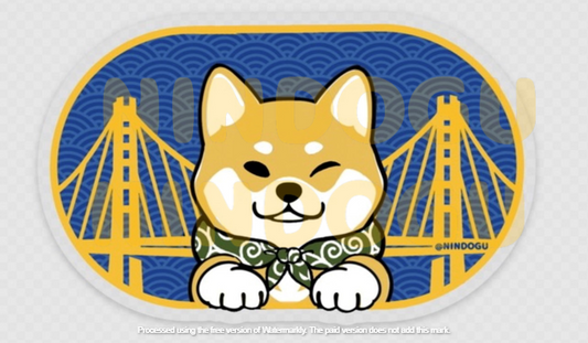 Golden state - Shiba sticker