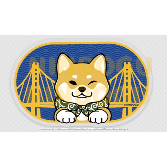 Sticker - Golden state Shiba